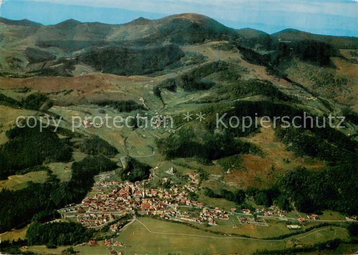 Schoenau Schwarzwald Luftkurort mit Belchen