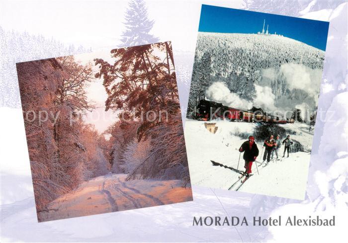 Alexisbad Harz Morada Hotel Winterzauber Skilanglauf Dampflokomotive Brocken