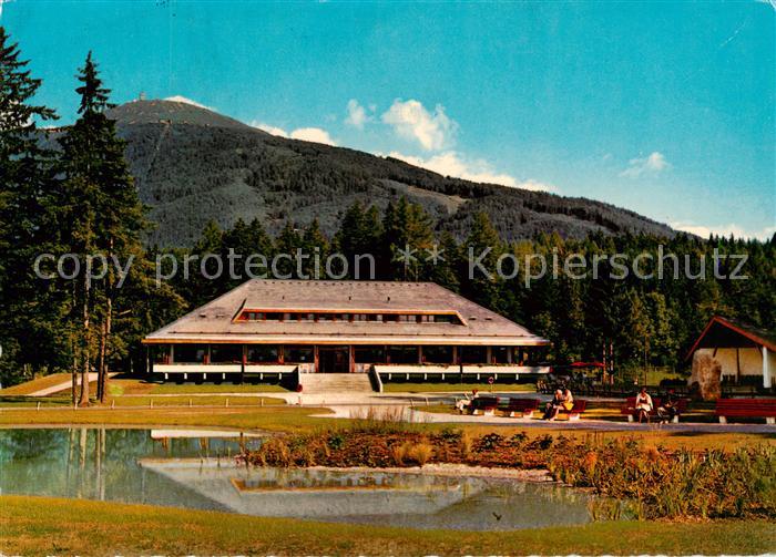 Igls Tirol Kurhaus Parkanlagen Teich