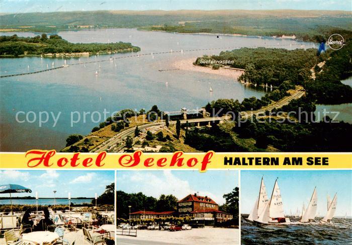 Haltern See Hotel Seehof Seeterrassen Luftfoto Restaurant Terrasse Segeln
