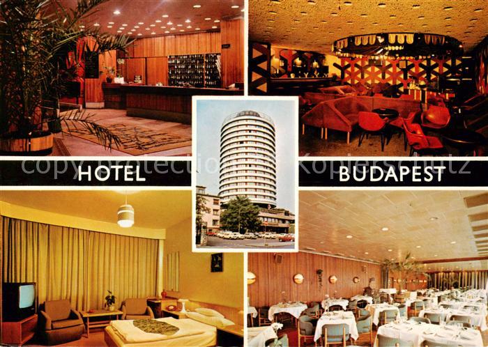 Budapest HU Hotel Budapest Restaurant Rezeption Fremdenzimmer Hochhaus