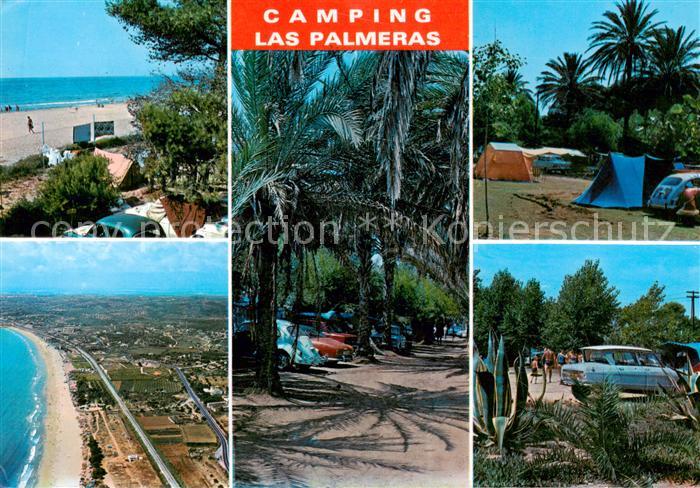 Tarragona ES Camping las Palmeras Playa vista aérea