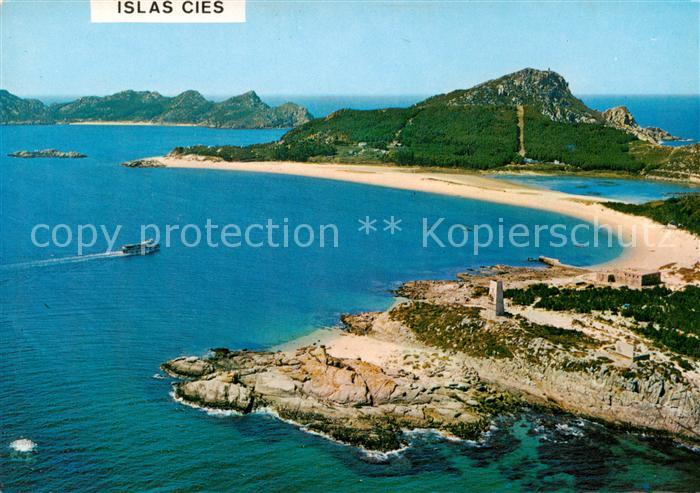 Islas Cies Vigo Galicia ES Kuestenpanorama