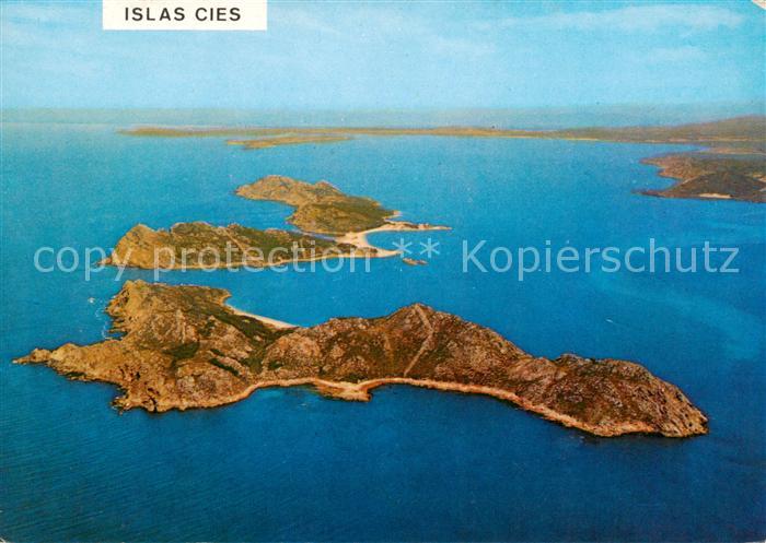 Islas Cies Vigo Galicia ES Fliegeraufnahme