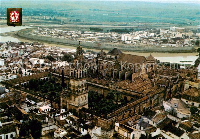 Cordoba Andalucia ES Catedral Rio Guadalquivir vista aérea