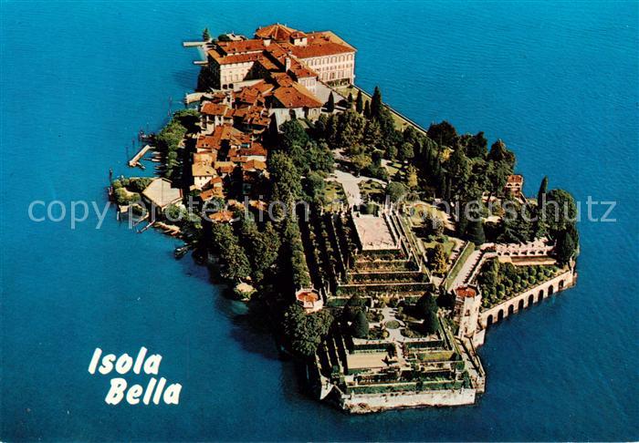 Isola-Bella Lago Maggiore IT Fliegeraufnahme