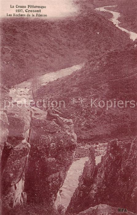 Crozant 23 Creuse Les Rochers de la Fileuse