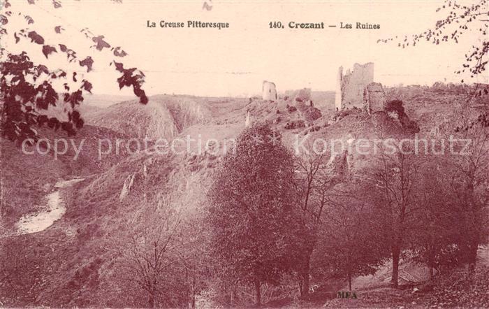 Crozant 23 Creuse Les Ruines