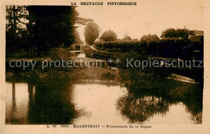 Malestroit 56 Morbihan Promenade de la Digue