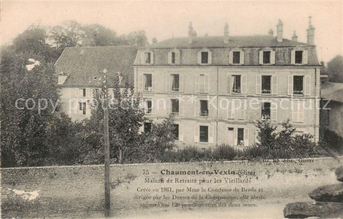 Chaumont-en-Vexin 60 Oise Maison de Retraite pour les Vieillards
