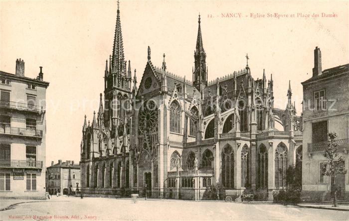 Nancy 54 Eglise St Epvre et Place des Dames