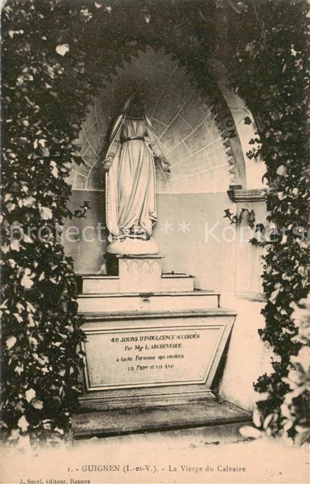 Guignen 35 Ille-et-Vilaine La Vierge du Calvaire