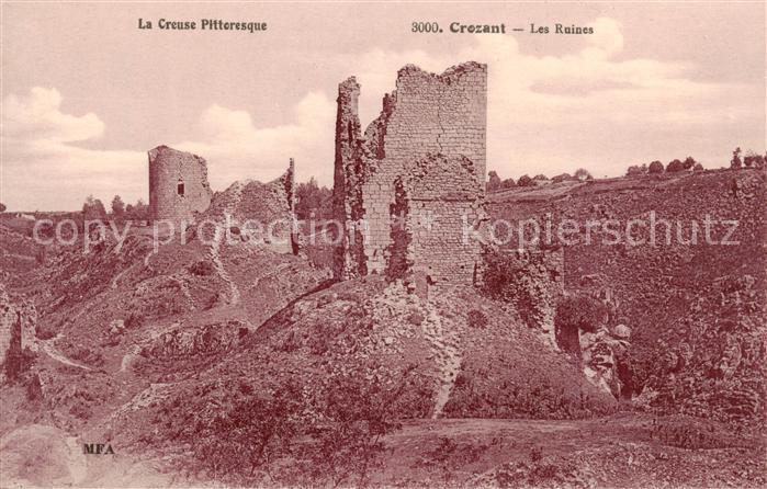 Crozant 23 Creuse Les Ruines