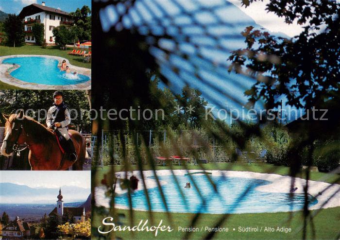 Nals Nalles Suedtirol IT Sandhofer Pension Pool Reiter Kirche