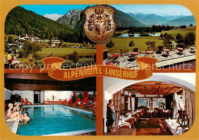 Imst Tirol Alpen Kurhotel Linserhof Panorama Hallenbad Gaststube