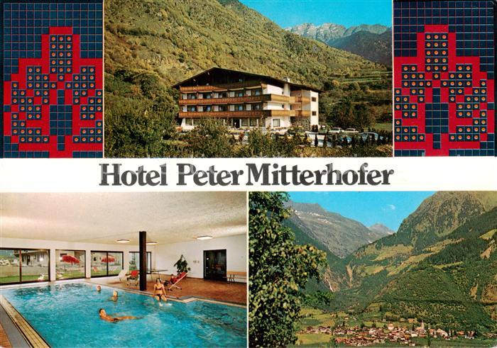 Partschins Parcines IT Hotel Peter Mitterhofer Hallenbad Panorama