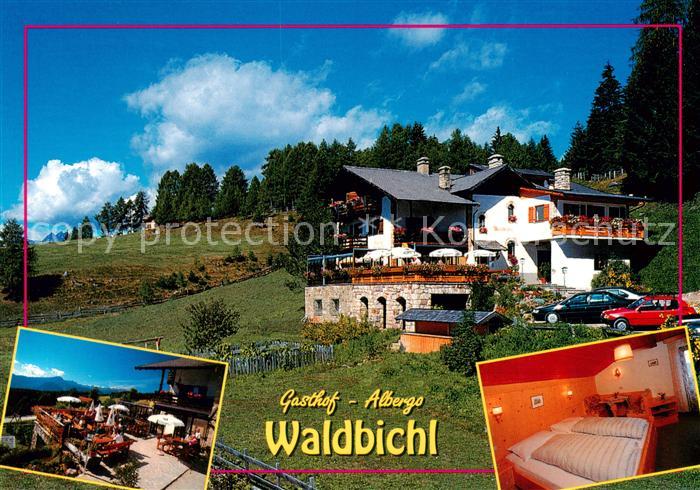 Voeran Verano Alto Adige IT Gasthof Albergo Waldbichl Terrasse Zimmer