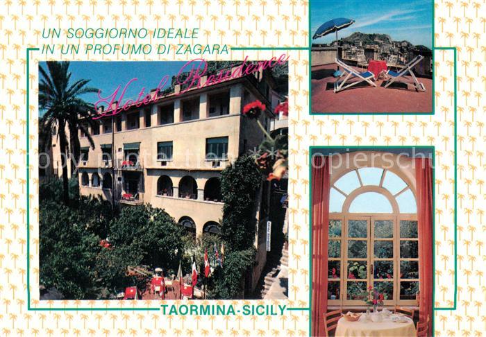 Taormina Sicilia Hotel Residence Terrasse Gaststube