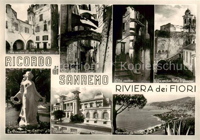 Sanremo IT Cita vecchia Piazza dei Dolori La Primavera Casino Municipal Porto Sa
