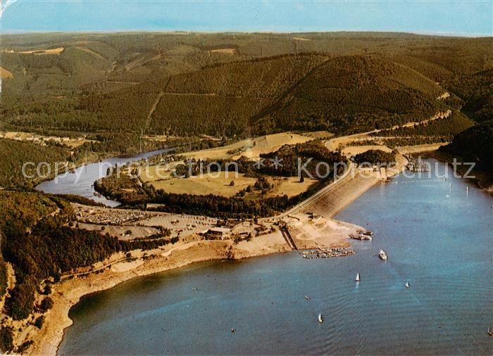 Rurtalsperre Schwammenauel Fliegeraufnahme mit Der Seehof