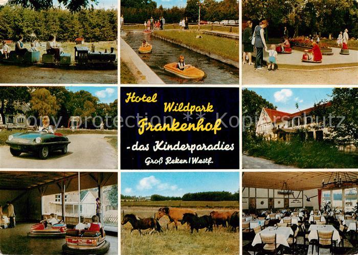 Gross Reken Hotel Wildpark Frankenhof Kinderparadies Parkbaehnle Pferdeherde Gas