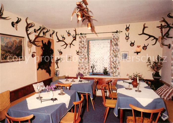 Schoenau Koenigssee Pension Warteck Gastraum