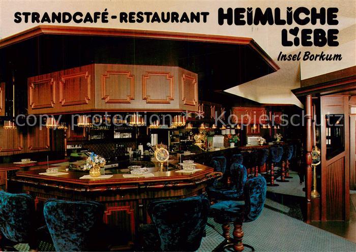 Borkum Nordseeheilbad Strandcafe Restaurant Heimliche Liebe Bar