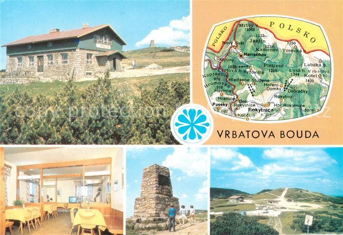 Riesengebirge Krkonose Karkonosze Vrbatova Bouda Gastraum Monument Panorama