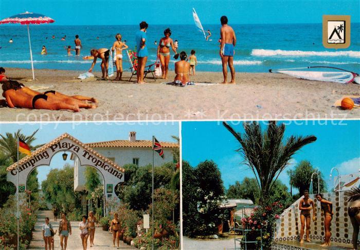 Alcoceber Alcossebre ES Camping Playa Tropicana Strandpartie Eingang