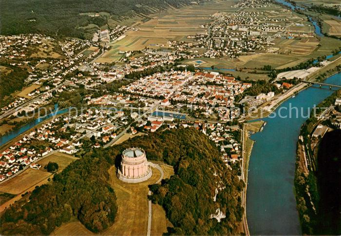 Kelheim Donau Befreiungshalle Fliegeraufnahme