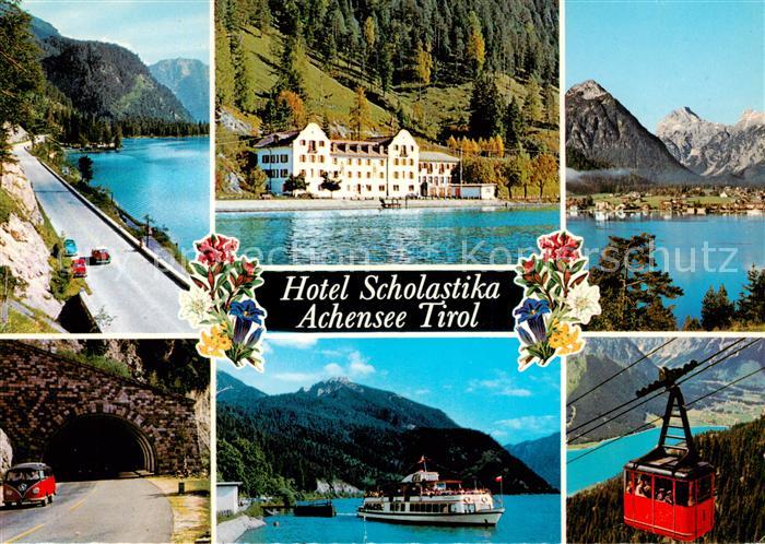 Achensee Hotel Scholastika Seepartien Tunnel Seilbahn