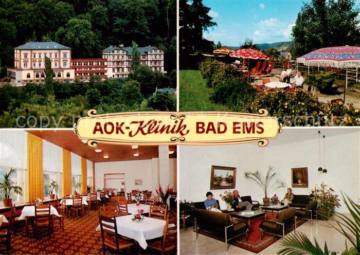 Bad Ems AOK Klinik Terrasse Speisesaal Aufenthaltsraum