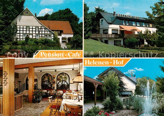 Buende Westfalen Bauernhof Pension Cafe Helenen Hof Gastraum Garten
