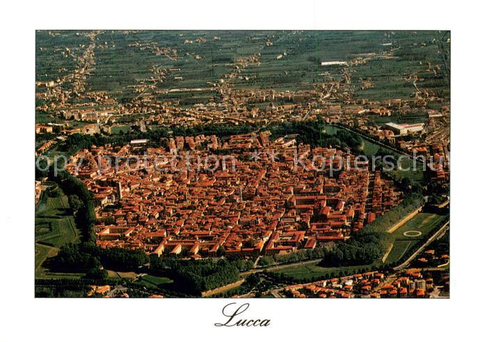 Lucca Toscana IT Fliegeraufnahme