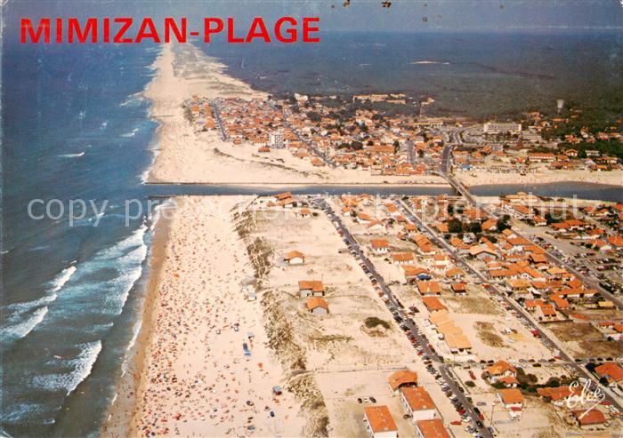 Mimizan Plage Les plages et le courant Vue aerienne