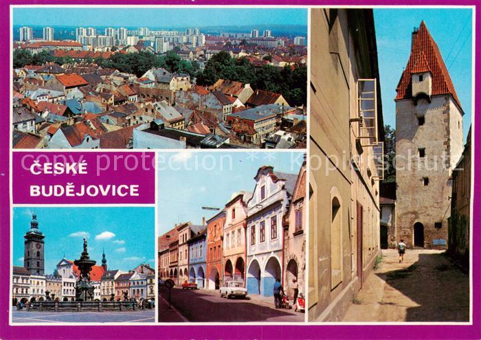 Ceske Budejovice Budweis CZ Stadtpanorama Marktplatz Altstadt