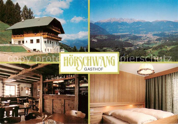St Lorenzen Suedtirol IT Gasthof Hoerschwang Gastraum Fremdenzimmer Panorama Luf