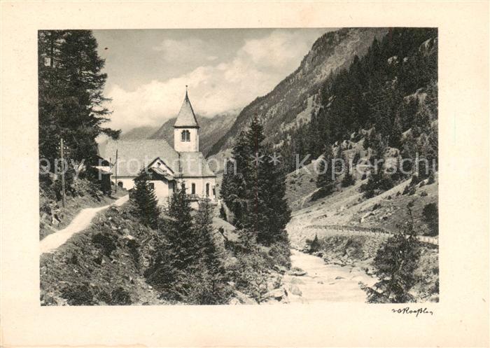 St Leonhard Pitztal Tirol AT Kirche Kupfertiefdruck Serie T/8 Das choene Pitztal