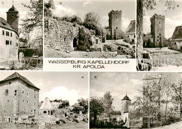 Kapellendorf Wasserburg Einkauf Innenhof Gefaengnisturm Palas Kueche