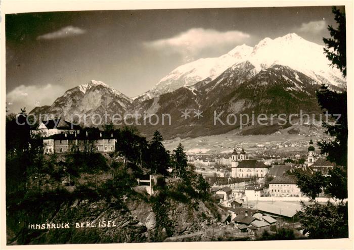 Innsbruck Tirol AT Panorama mit Berg Isel