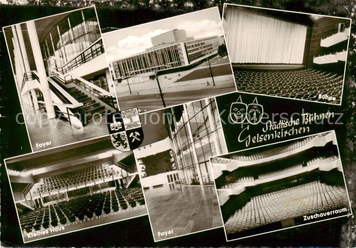 GELSENKIRCHEN NRW Staedtische Buehnen Foyer Kleines Haus Zuschauerraum