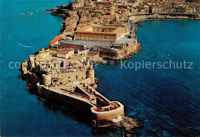 Siracusa Syrakus Sicilia Castello Maniace dall aereo