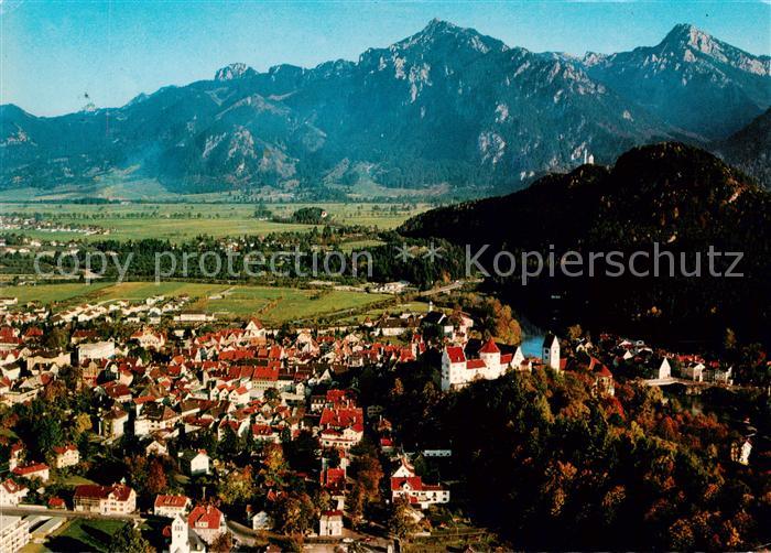 Fuessen Allgaeu Panorama Hoehenluftkurort Kneippkurort Schloss Allgaeuer Alpen