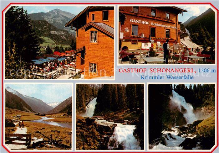 Krimml Pinzgau AT Alpengasthof Schoenangerl Krimmler Wasserfaelle