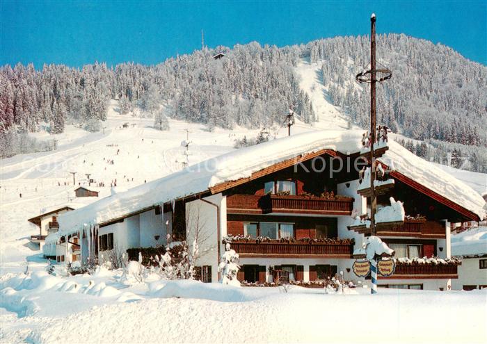 Reit Winkl Gaestehaus Maria und Addi Hellwig Winterlandschaft Alpen