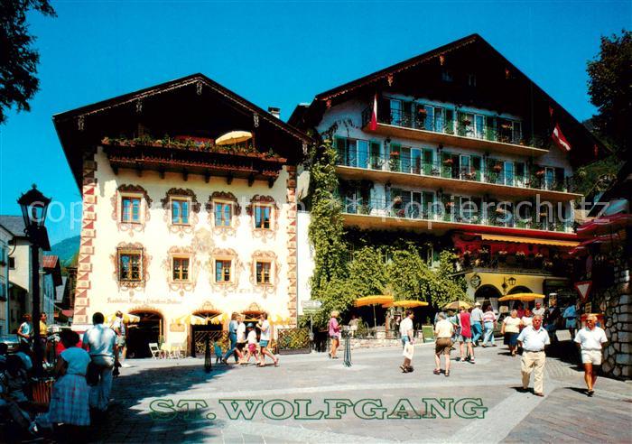 St Wolfgang Salzkammergut Wallfahrtsort Alte Buergerhaeuser