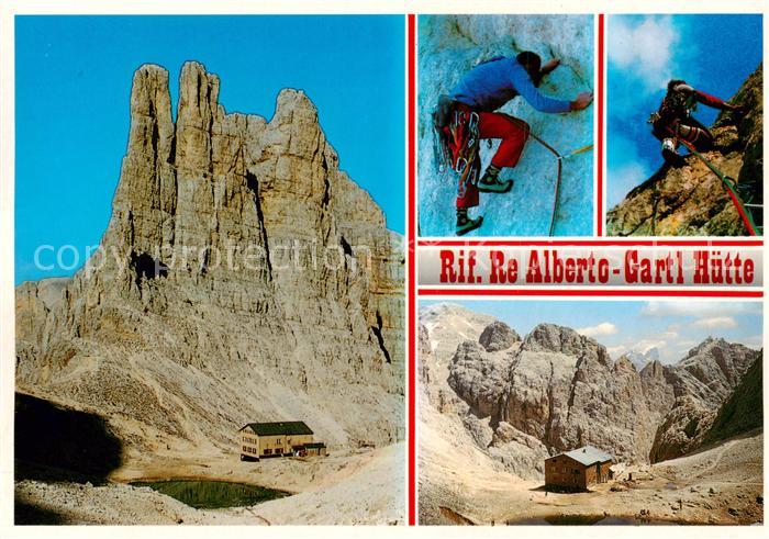 Gartlhuette 2670m Catinaccio 1580 Rosengartengruppe Dolomiti IT Rifugio Re Alber