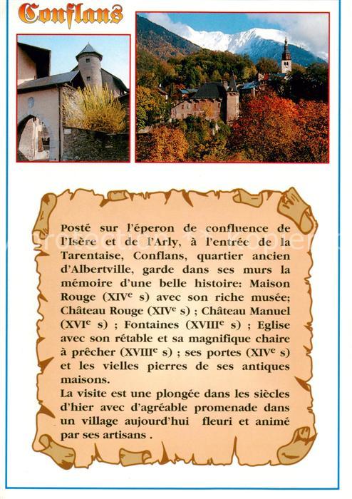 Conflans 73 Savoie Teilansichten Motiv mit Kirche Alpen Geschichte