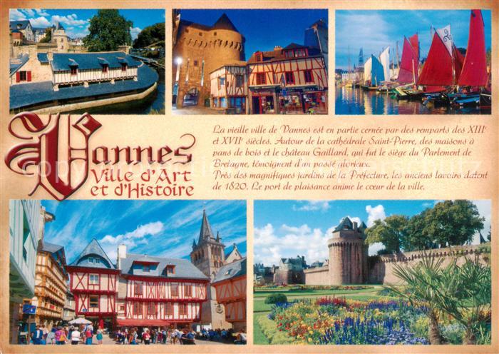 Vannes 56 Ville d Art et d Histoire Vieux lavoirs Porte Prison Port Place Henri