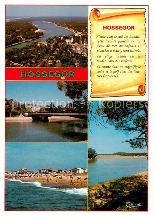 Hossegor Soorts Landes Vue panoramique aérienne Pont Plage